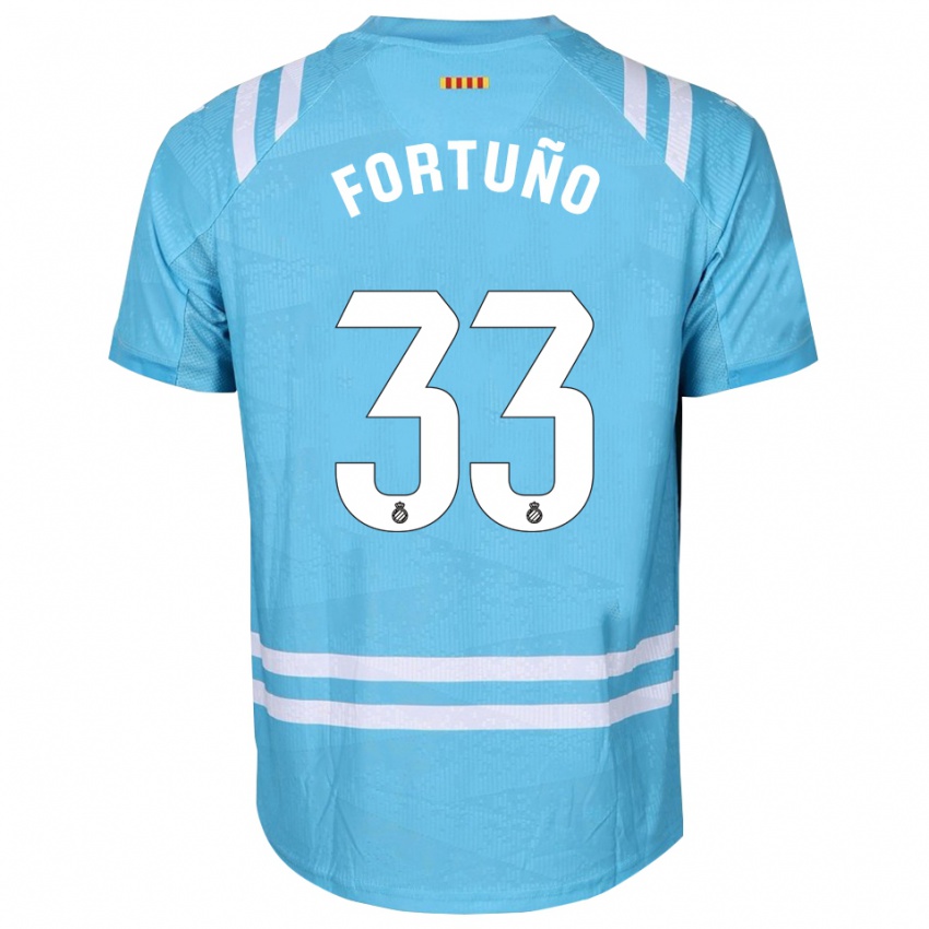 ילדים אנחל פורטוניו #33 כחול בהיר לבן חולצת שוער 2025/26 חולצה קצרה