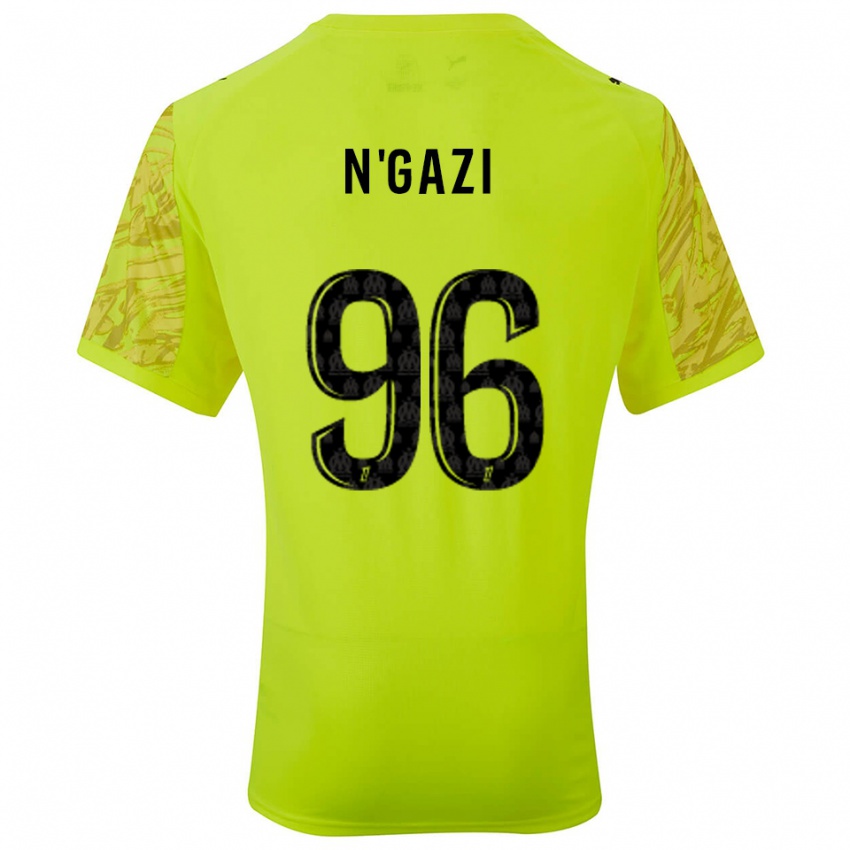 ילדים Chloé N'gazi #96 ירוק פלורסנט שחור חולצת שוער 2025/26 חולצה קצרה