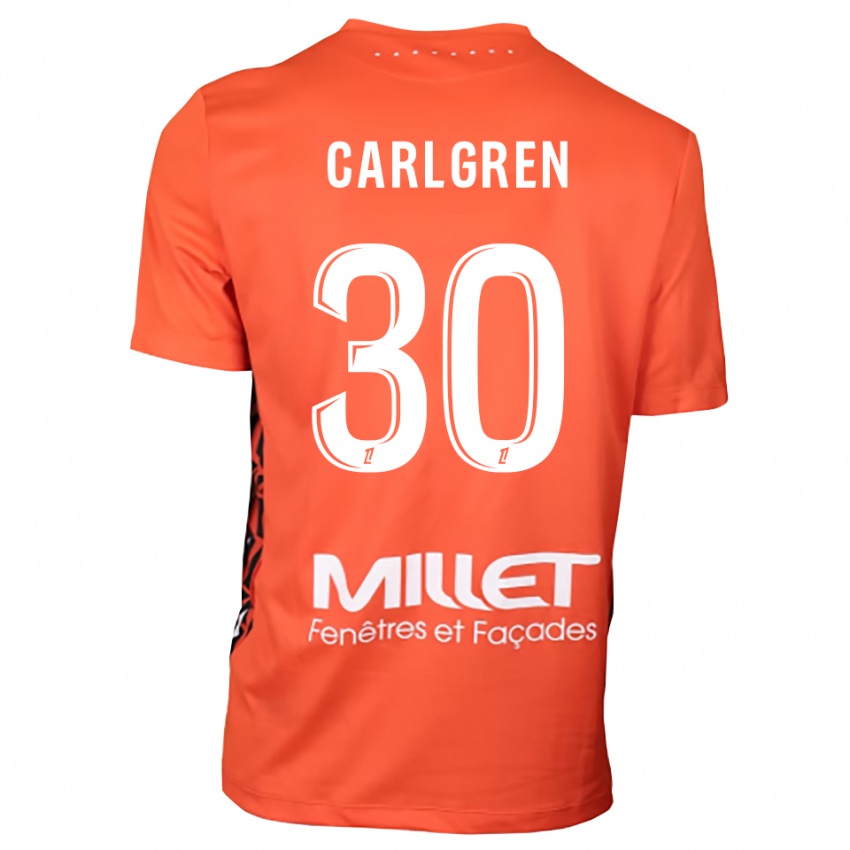 ילדים פטריק קארלגרן #30 כתום לבן חולצת שוער 2025/26 חולצה קצרה