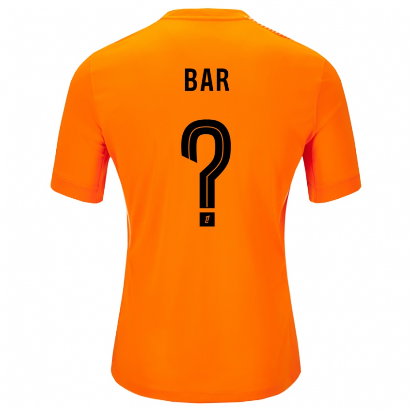 ילדים Arthur Bar #0 כתום שחור חולצת שוער 2025/26 חולצה קצרה