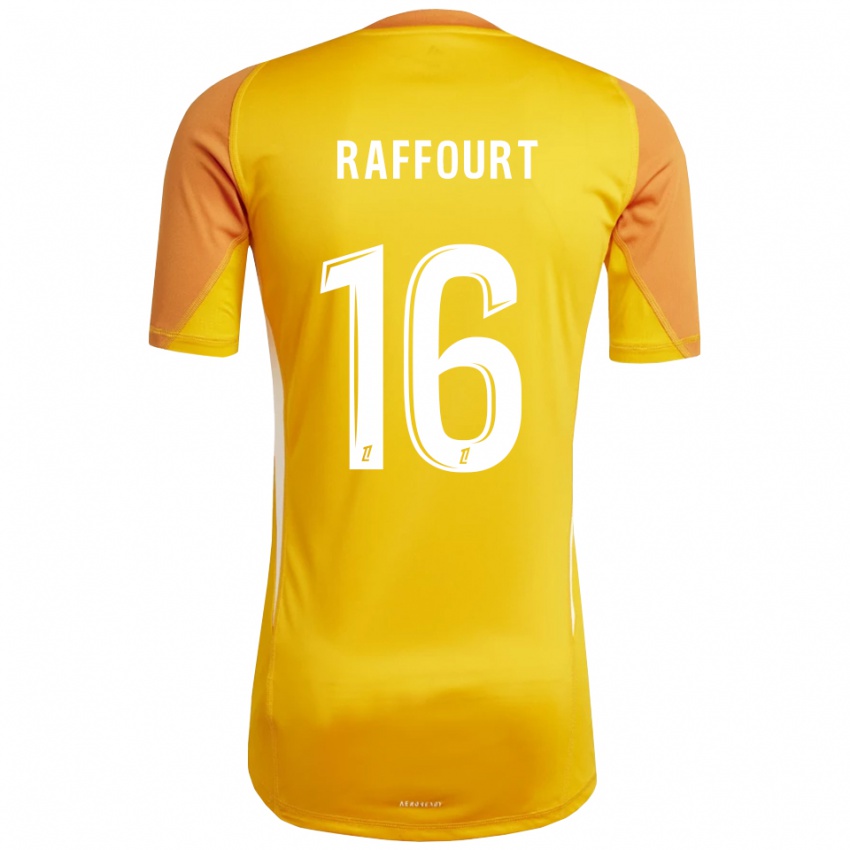 ילדים Timéo Raffourt #16 כתום לבן חולצת שוער 2025/26 חולצה קצרה