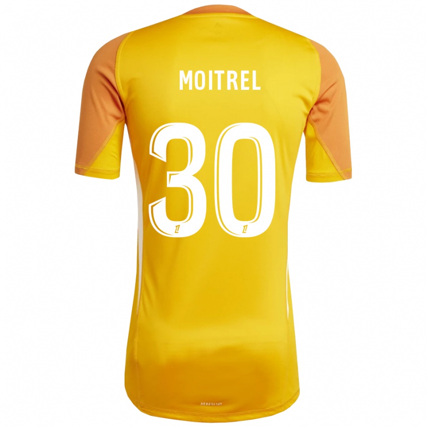 ילדים Pauline Moitrel #30 כתום לבן חולצת שוער 2025/26 חולצה קצרה