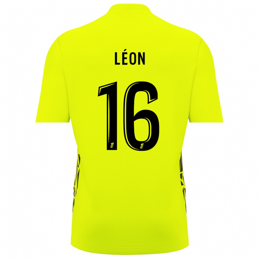 ילדים דונובן לאון #16 ירוק פלורסנט חולצת שוער 2025/26 חולצה קצרה