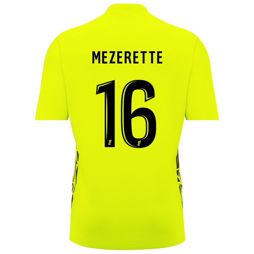 ילדים Louis Mezerette #16 ירוק פלורסנט חולצת שוער 2025/26 חולצה קצרה