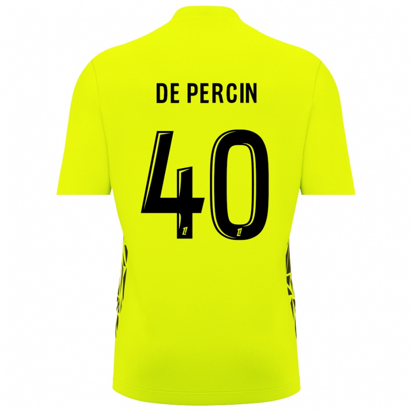 ילדים תיאו דה פרסין #40 ירוק פלורסנט חולצת שוער 2025/26 חולצה קצרה