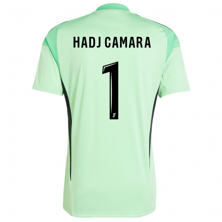 ילדים El Hadj Camara #1 ירוק בהיר שחור חולצת שוער 2025/26 חולצה קצרה