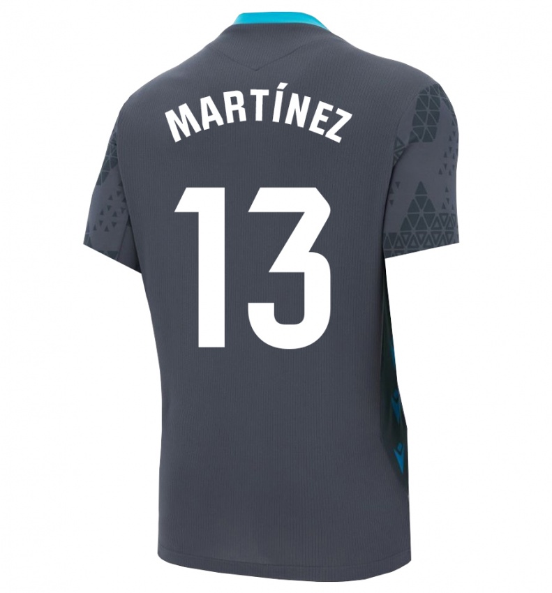 ילדים Fernando Martínez #13 אפור כהה שחור חולצת שוער 2025/26 חולצה קצרה