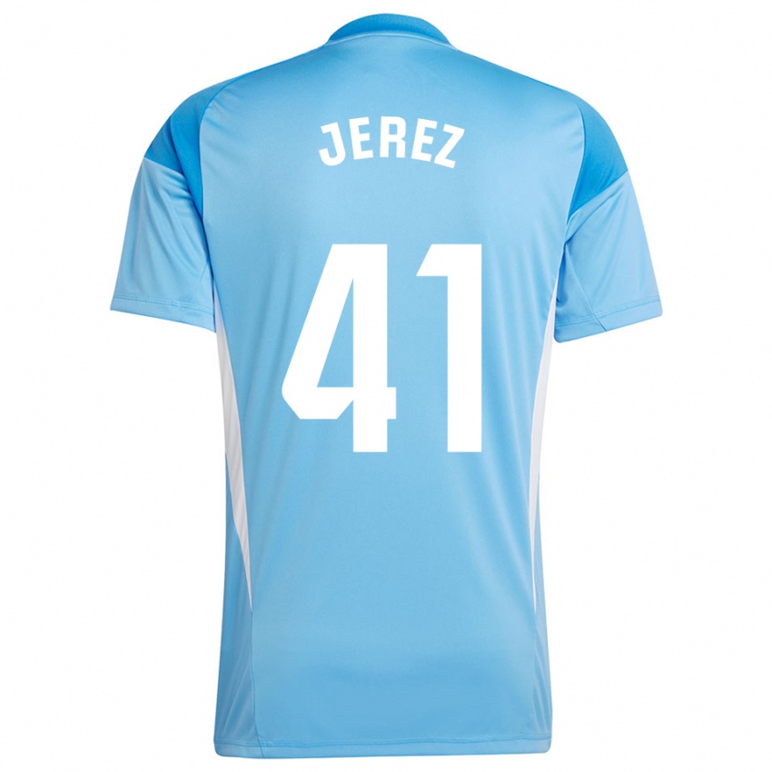 ילדים אדריאן חרז גררו #41 כחול שמיים לבן חולצת שוער 2025/26 חולצה קצרה