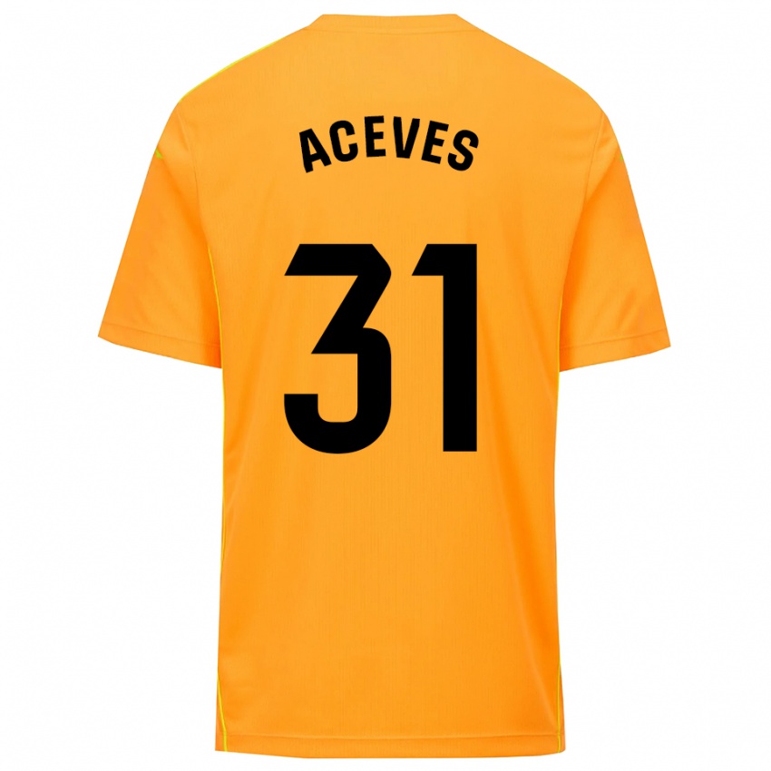 ילדים אלברו אסבס #31 כתום שחור חולצת שוער 2025/26 חולצה קצרה