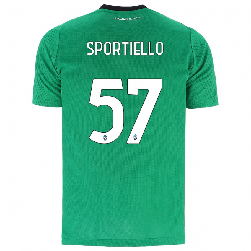 ילדים מרקו ספורטיאלו #57 ירוק אזמרגד חולצת שוער 2025/26 חולצה קצרה