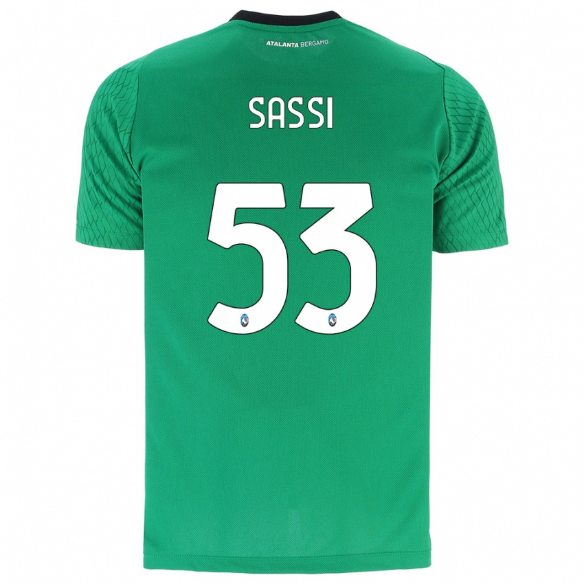 ילדים יאקופו סאסי #53 ירוק אזמרגד חולצת שוער 2025/26 חולצה קצרה