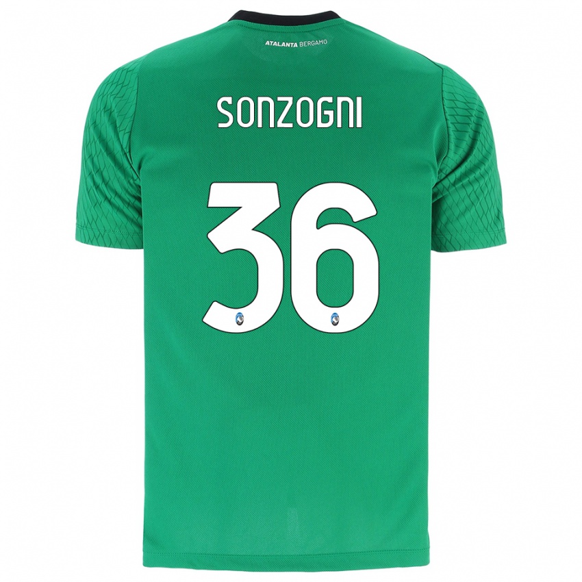 ילדים מתיה סונצוגני #36 ירוק אזמרגד חולצת שוער 2025/26 חולצה קצרה