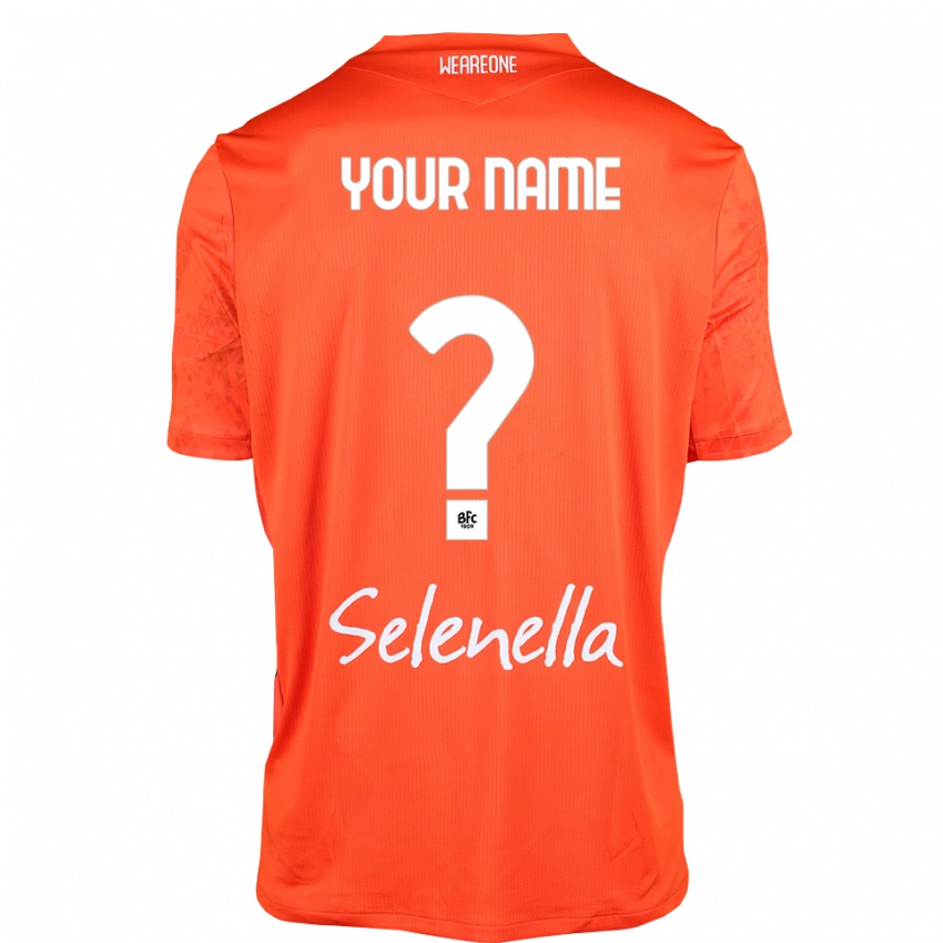 ילדים בולוניה 1909 כתום שחור לבן חולצת שוער 2025/26 חולצה קצרה