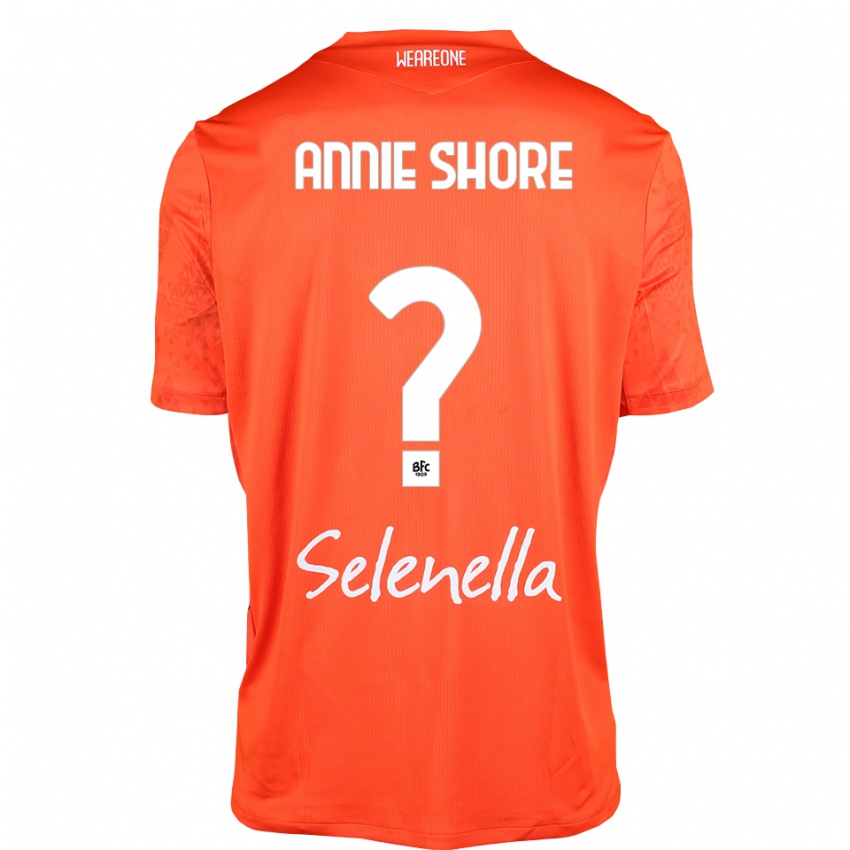 ילדים Margot Annie Shore #0 כתום שחור לבן חולצת שוער 2025/26 חולצה קצרה