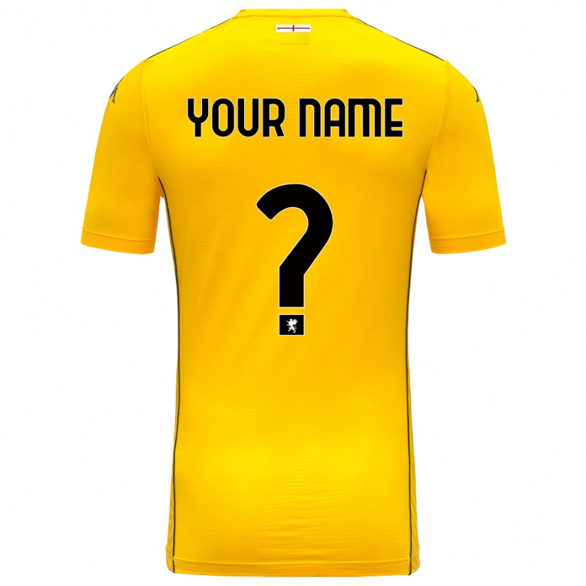 ילדים גנואה צהוב כהה שחור חולצת שוער 2025/26 חולצה קצרה