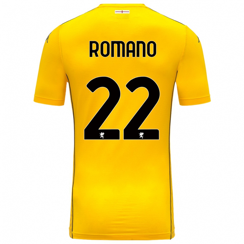 ילדים Andrew Romano #22 צהוב כהה שחור חולצת שוער 2025/26 חולצה קצרה