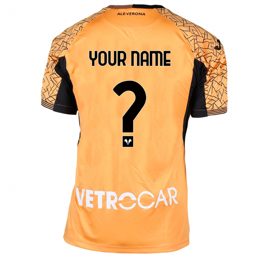 ילדים הלאס ורונה כתום שחור לבן חולצת שוער 2025/26 חולצה קצרה