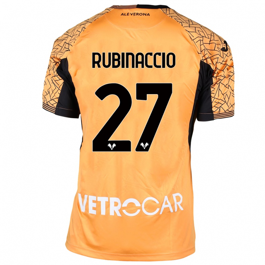 ילדים ניקול רובינאצ׳יו #27 כתום שחור לבן חולצת שוער 2025/26 חולצה קצרה