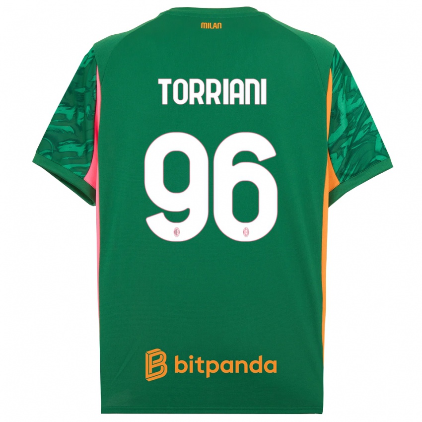 ילדים לורנצו טוריאני #96 ורוד כתום ירוק חולצת שוער 2025/26 חולצה קצרה