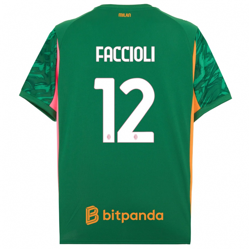 ילדים פייטרו פאצ׳ולי #12 ורוד כתום ירוק חולצת שוער 2025/26 חולצה קצרה