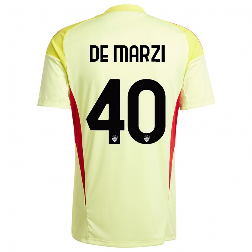 ילדים ג׳ורג׳יו דה מארזי #40 כתום צהוב בהיר חולצת שוער 2025/26 חולצה קצרה