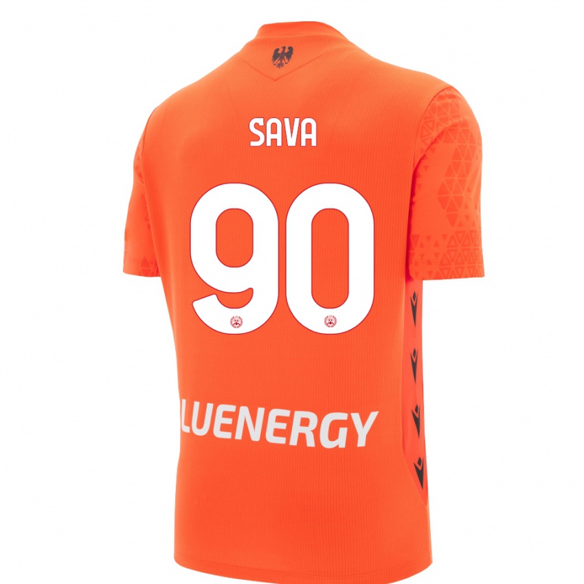 ילדים רזבאן סאווה #90 שחור אדום כתום חולצת שוער 2025/26 חולצה קצרה