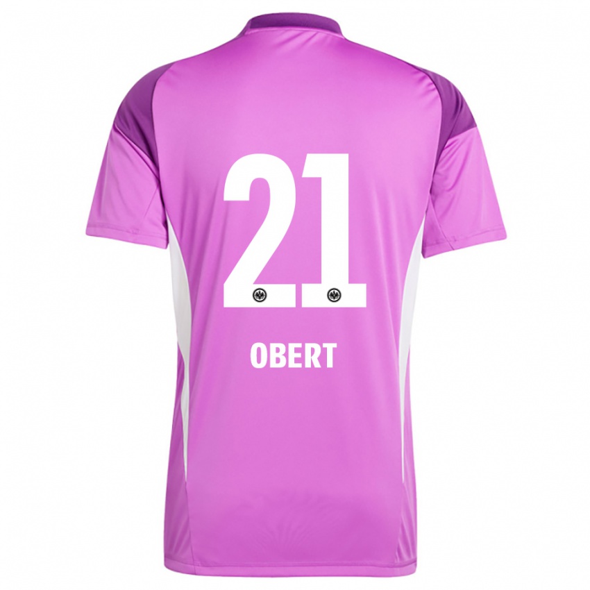 ילדים יורי אוברט #21 לבן לילך חולצת שוער 2025/26 חולצה קצרה
