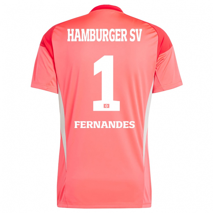 ילדים דניאל הוייר פרננדס #1 כתום אדום חולצת שוער 2025/26 חולצה קצרה