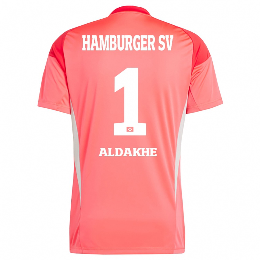 ילדים את'ר אלדאקה #1 כתום אדום חולצת שוער 2025/26 חולצה קצרה