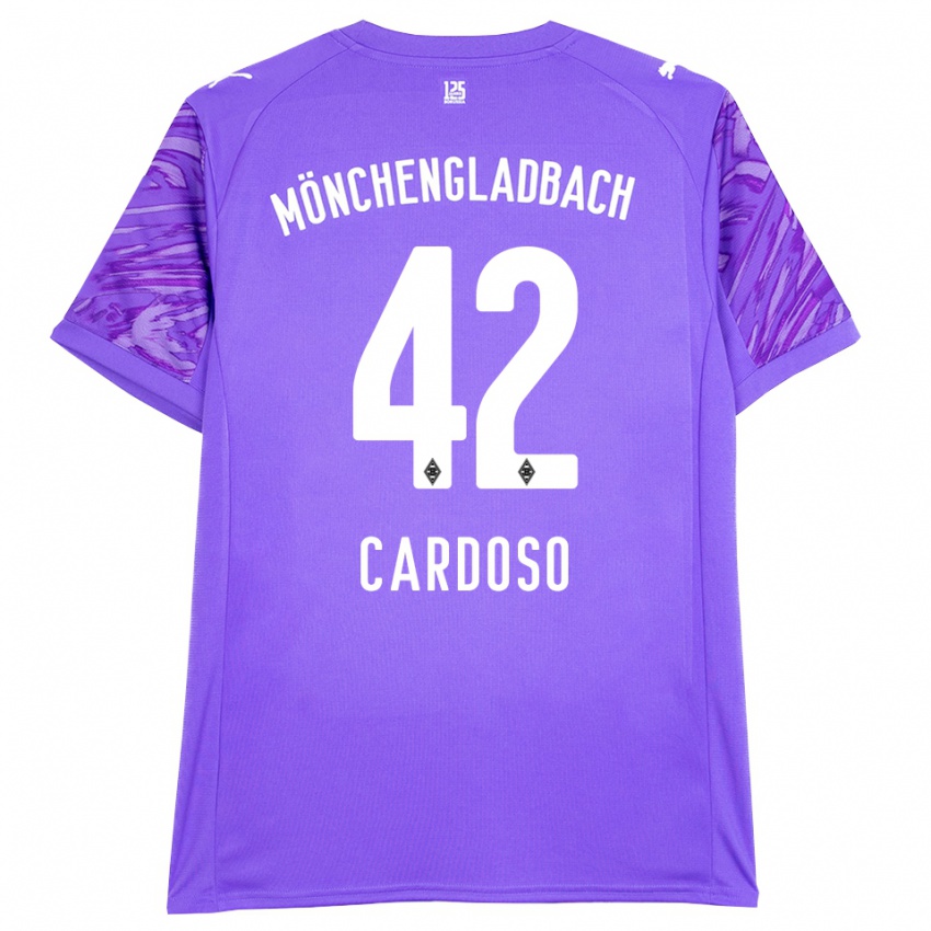 ילדים טיאגו פריירה קרדוסו #42 לבן לילך חולצת שוער 2025/26 חולצה קצרה