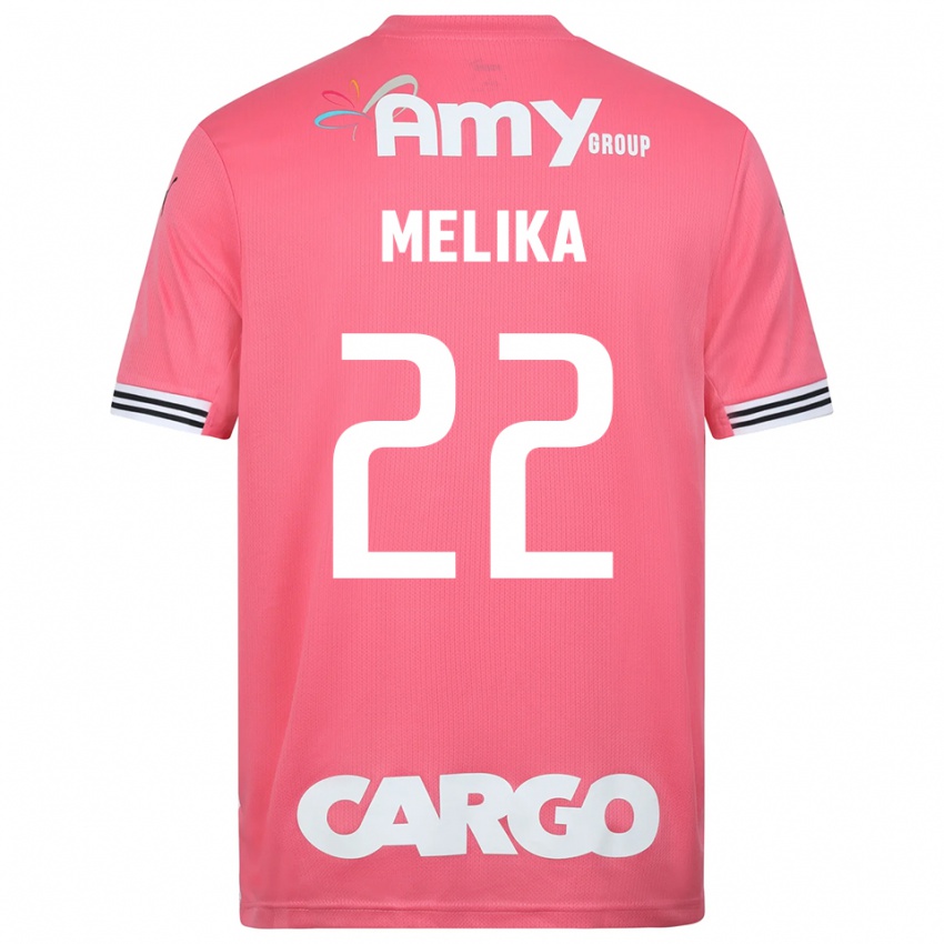 ילדים אופק מליקה #22 לבן ורוד חולצת שוער 2025/26 חולצה קצרה