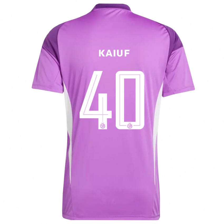 ילדים שריף קאיוף #40 סגול לילך חולצת שוער 2025/26 חולצה קצרה