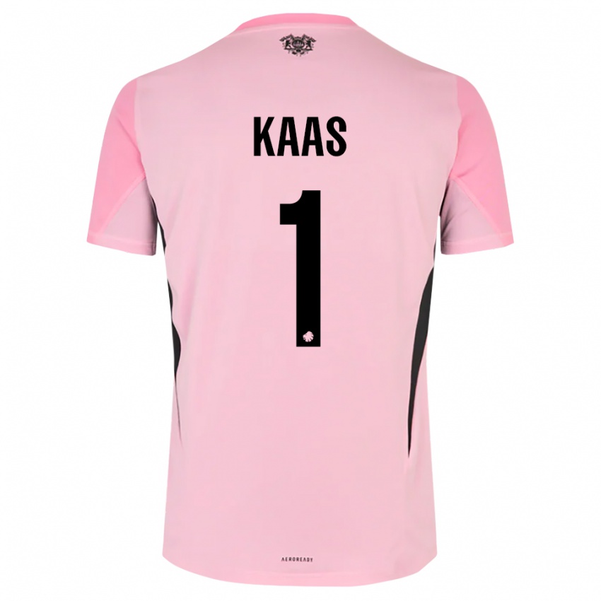 ילדים אנה לואיז קוס #1 שחור ורוד חולצת שוער 2025/26 חולצה קצרה