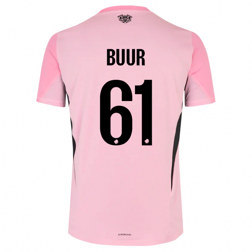 ילדים אוסקר בואר #61 שחור ורוד חולצת שוער 2025/26 חולצה קצרה