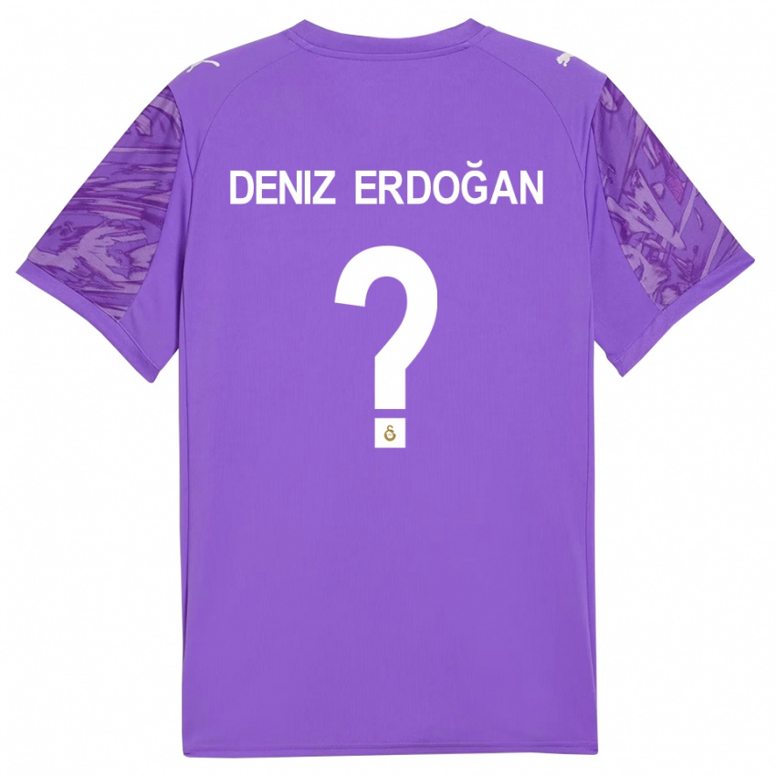 ילדים עלי דניז ארדואן #0 לבן סגול חולצת שוער 2025/26 חולצה קצרה