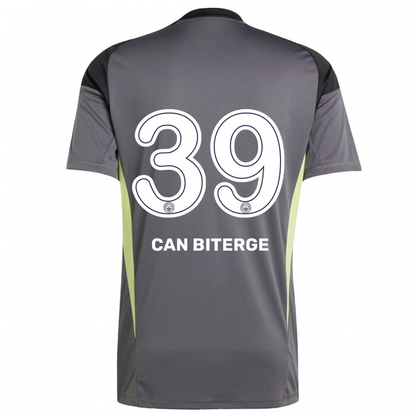 ילדים Engin Can Biterge #39 שחור אפור עמום חולצת שוער 2025/26 חולצה קצרה