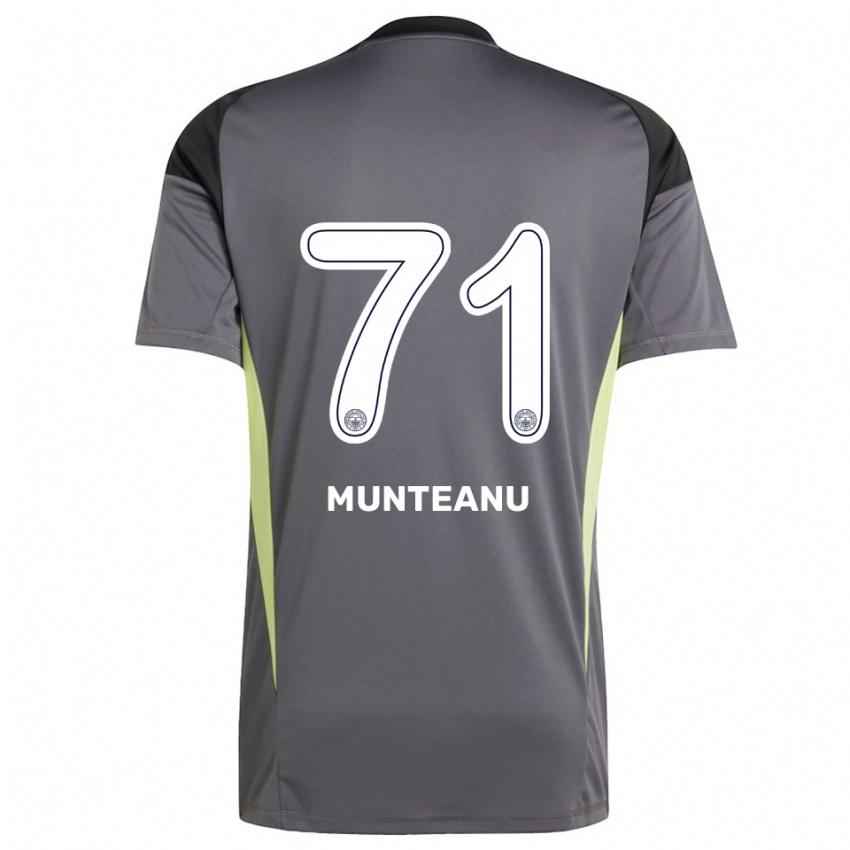 ילדים נטליה מונטאנו #71 שחור אפור עמום חולצת שוער 2025/26 חולצה קצרה