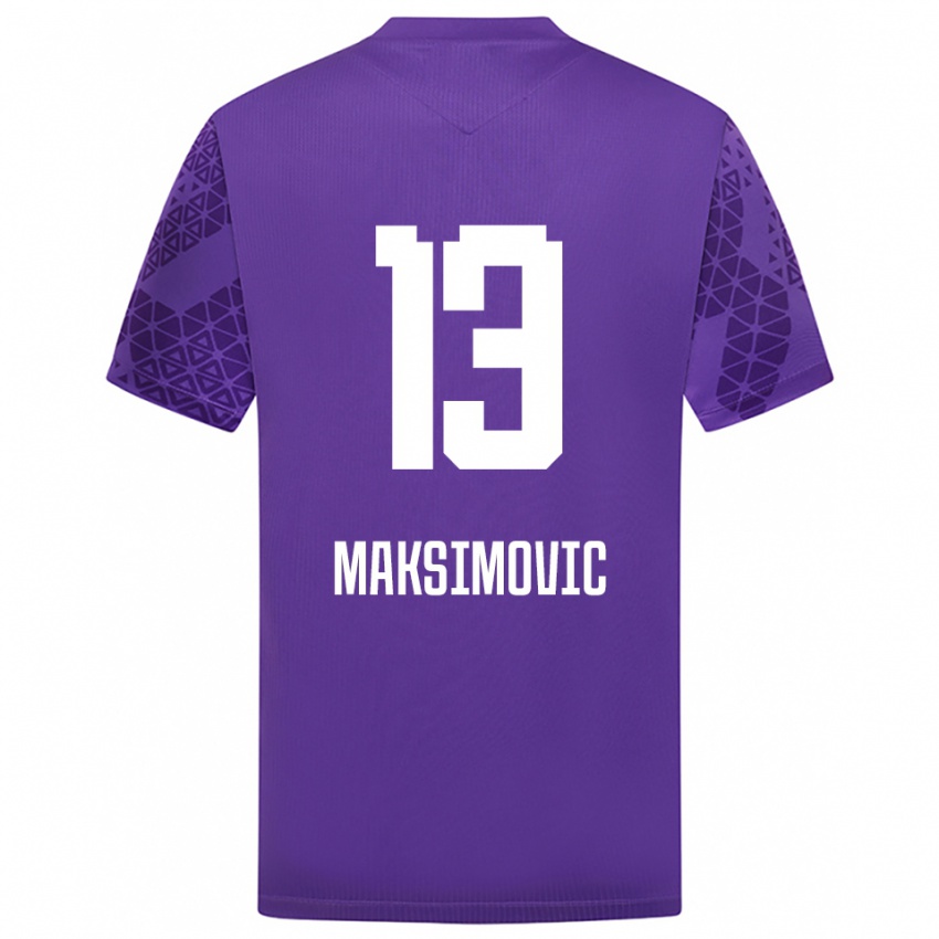 ילדים Filip Maksimovic #13 לבן אינדיגו חולצת שוער 2025/26 חולצה קצרה