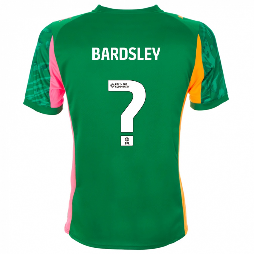 גברים Harvey Bardsley #0 כתום ירוק חולצת שוער 2025/26 חולצה קצרה