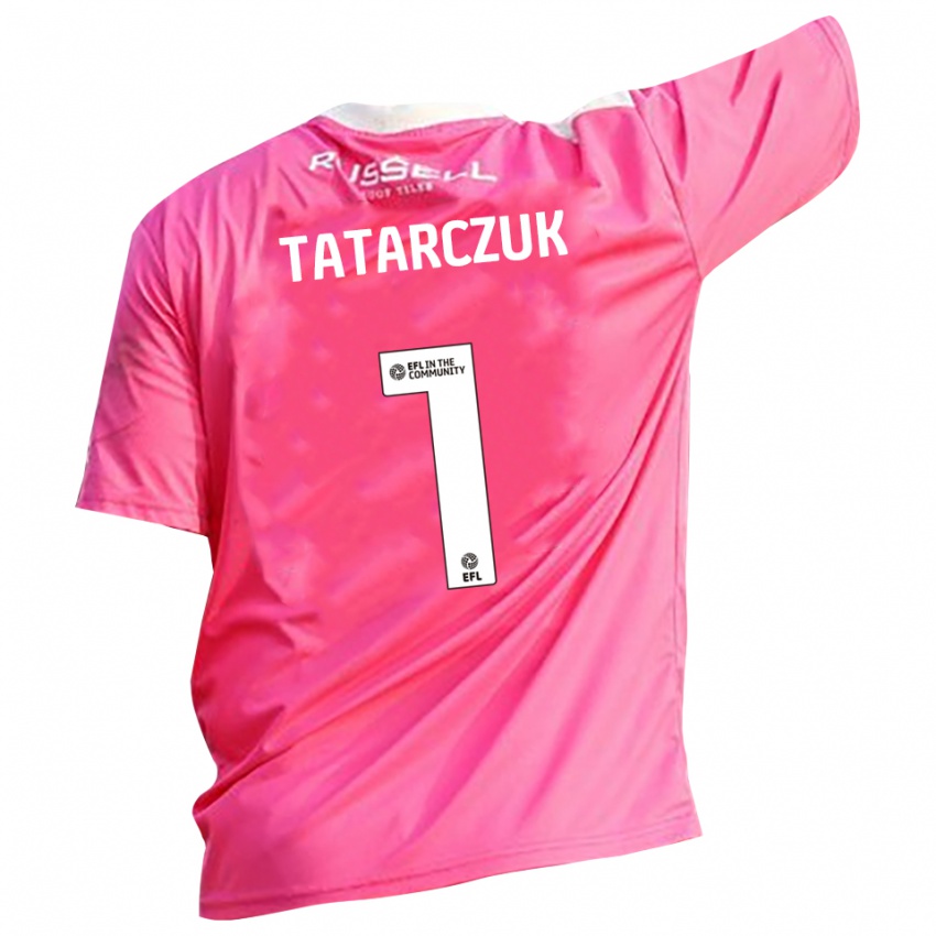 גברים Olena Tatarczuk #1 ורוד רוז חולצת שוער 2025/26 חולצה קצרה