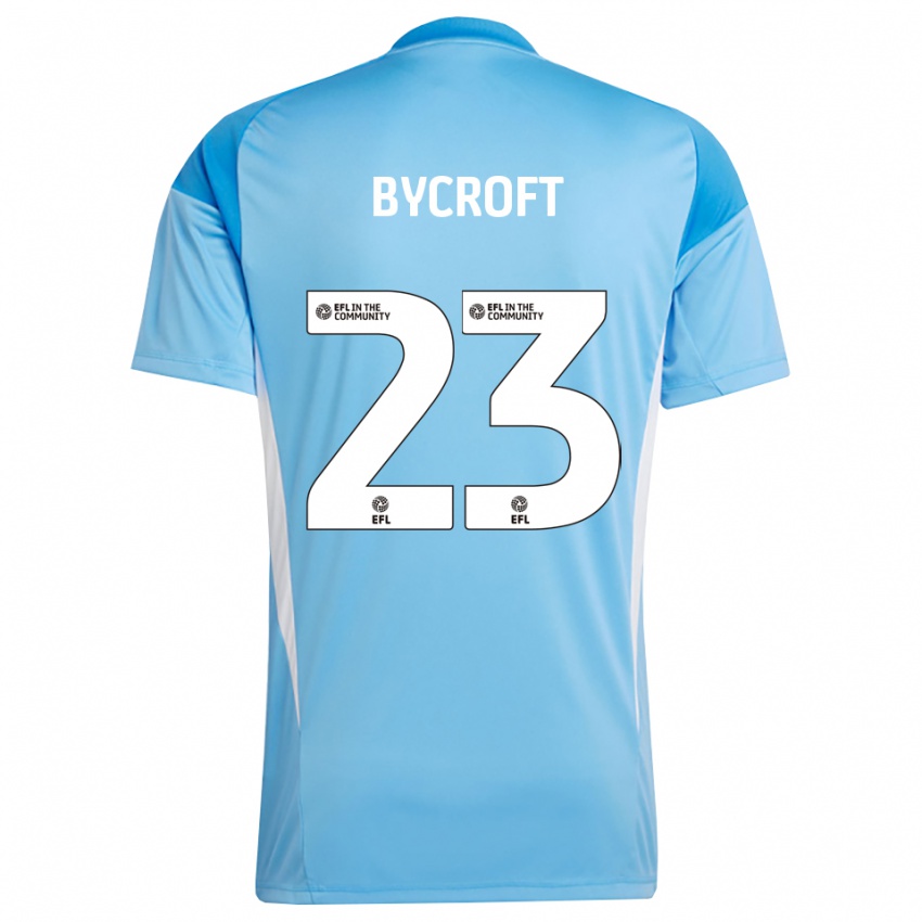 גברים ג'ק ביקרופט #23 כחול שמיים חולצת שוער 2025/26 חולצה קצרה