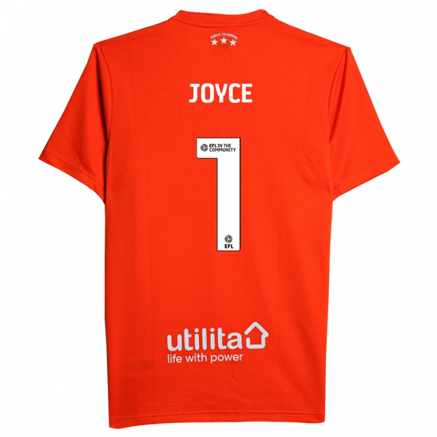 גברים Lauren Joyce #1 לבן אדום חולצת שוער 2025/26 חולצה קצרה