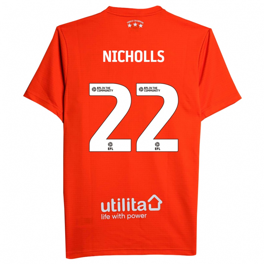 גברים לי ניקולס #22 לבן אדום חולצת שוער 2025/26 חולצה קצרה