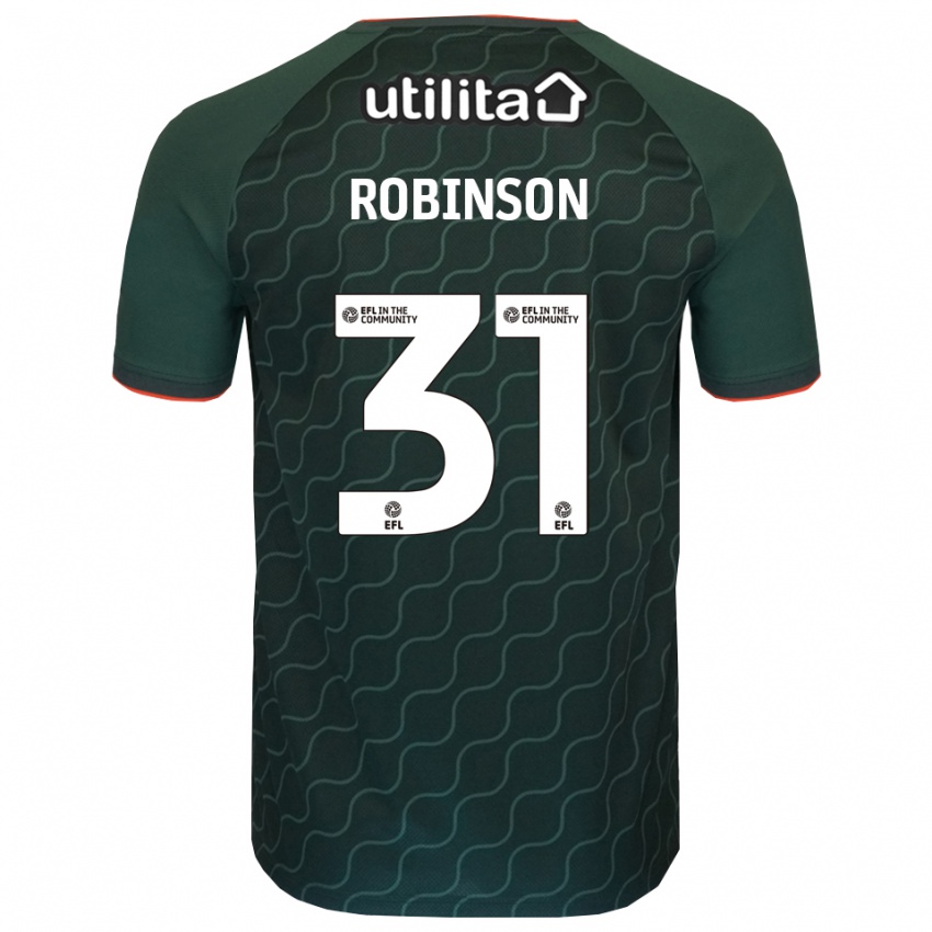 גברים Leah Robinson #31 ירוק כהה חולצת שוער 2025/26 חולצה קצרה