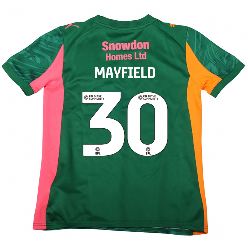 גברים Holly Mayfield #30 ירוק ורוד כהה חולצת שוער 2025/26 חולצה קצרה