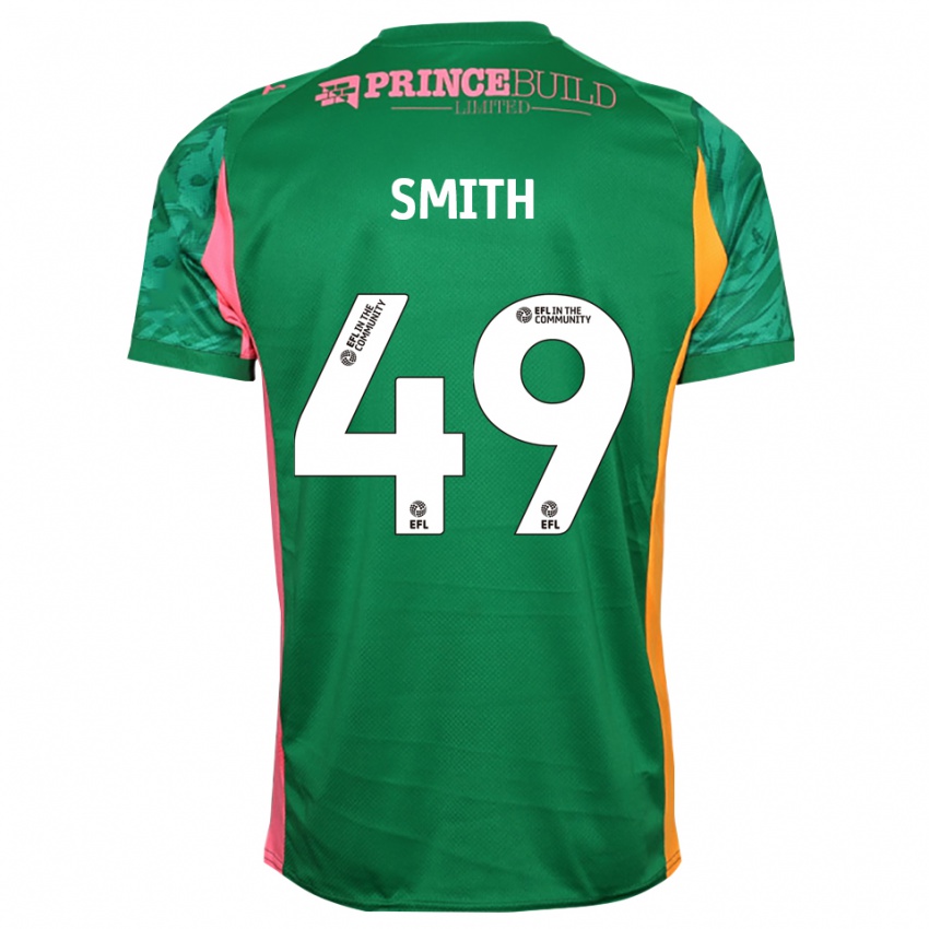 גברים באסטיאן סמית׳ #49 ירוק ורוד חולצת שוער 2025/26 חולצה קצרה