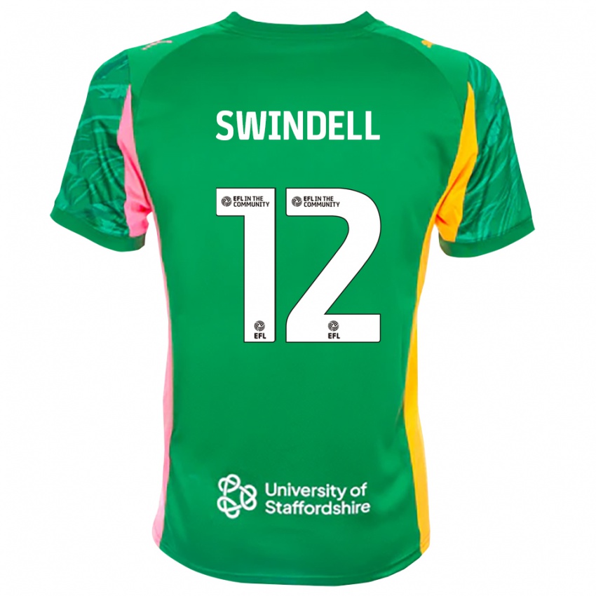 גברים Chloe Swindell #12 ירוק ורוד כתום חולצת שוער 2025/26 חולצה קצרה