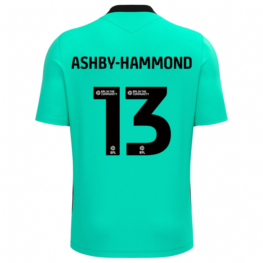 גברים טיי אשבי-האמונד #13 טורקיז חולצת שוער 2025/26 חולצה קצרה