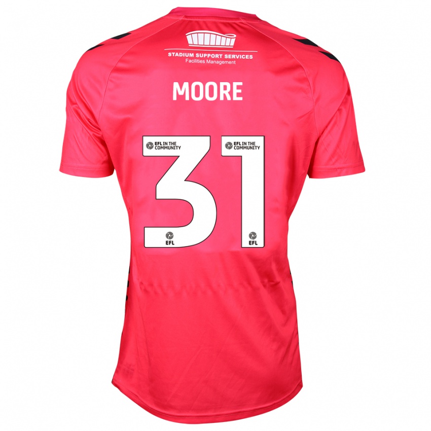 גברים Stuart Moore #31 לבן אדום חולצת שוער 2025/26 חולצה קצרה