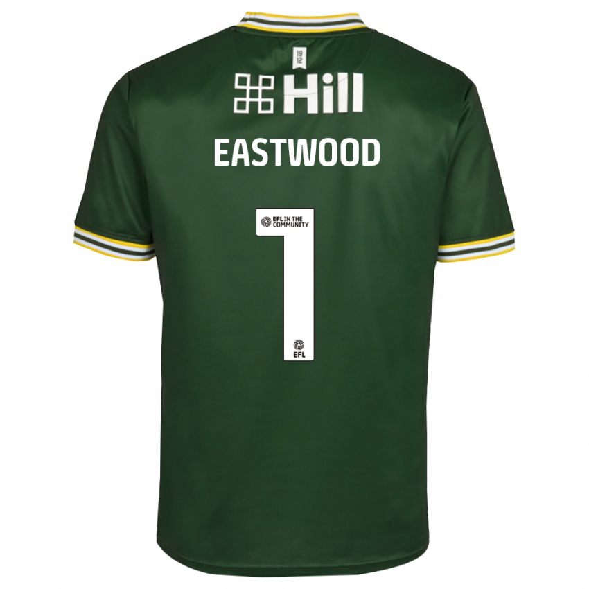 גברים ג'ייק איסטווד #1 לבן ירוק כהה חולצת שוער 2025/26 חולצה קצרה